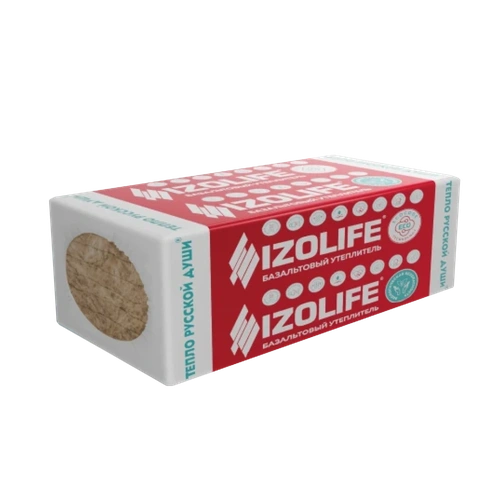 Утеплитель Изолайф IZOLIFE АКУСТИК (41кг/м3) 1200х600, 100 мм 4пл/2,88м2 0,288м3